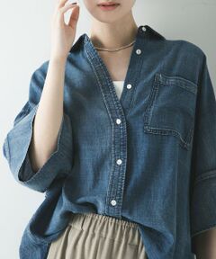 URBAN RESEARCH / アーバンリサーチ シャツ・ブラウス | ハーフスリーブシアーデニムシャツ