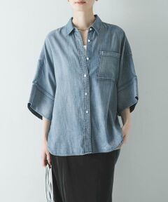 URBAN RESEARCH / アーバンリサーチ シャツ・ブラウス | ハーフスリーブシアーデニムシャツ