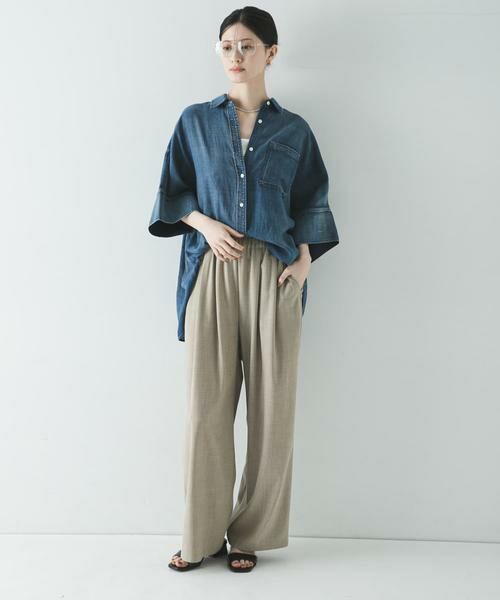 URBAN RESEARCH / アーバンリサーチ シャツ・ブラウス | ハーフスリーブシアーデニムシャツ | 詳細5