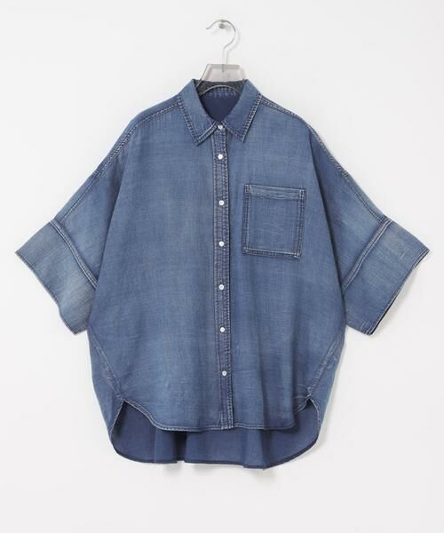 URBAN RESEARCH / アーバンリサーチ シャツ・ブラウス | ハーフスリーブシアーデニムシャツ | 詳細6