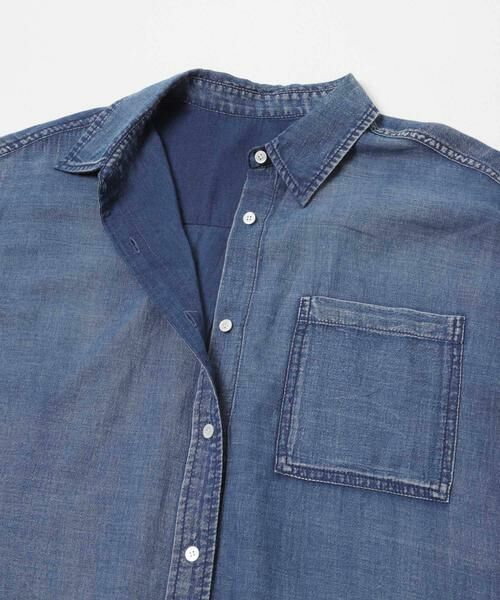 URBAN RESEARCH / アーバンリサーチ シャツ・ブラウス | ハーフスリーブシアーデニムシャツ | 詳細7