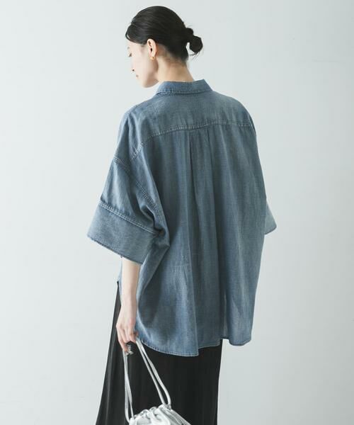 URBAN RESEARCH / アーバンリサーチ シャツ・ブラウス | ハーフスリーブシアーデニムシャツ | 詳細15