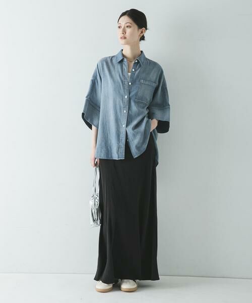 URBAN RESEARCH / アーバンリサーチ シャツ・ブラウス | ハーフスリーブシアーデニムシャツ | 詳細17