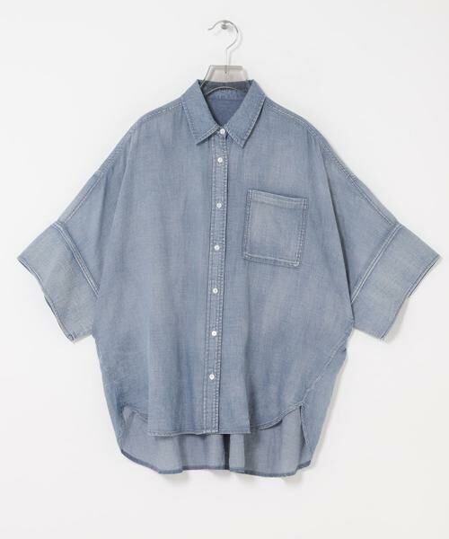 URBAN RESEARCH / アーバンリサーチ シャツ・ブラウス | ハーフスリーブシアーデニムシャツ | 詳細18