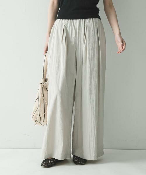 URBAN RESEARCH / アーバンリサーチ その他パンツ | 『UR TECH』ギャザーワイドパンツ | 詳細1