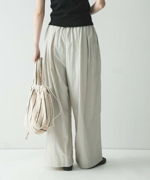 URBAN RESEARCH / アーバンリサーチ その他パンツ | 『UR TECH』ギャザーワイドパンツ | 詳細3