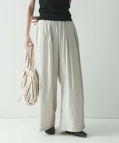 URBAN RESEARCH / アーバンリサーチ その他パンツ | 『UR TECH』ギャザーワイドパンツ | 詳細4