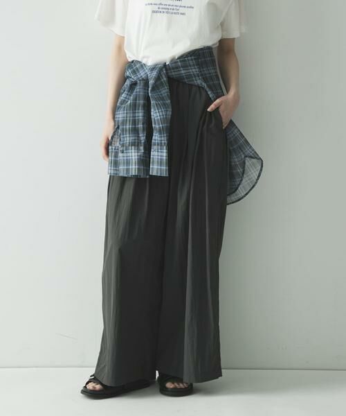URBAN RESEARCH / アーバンリサーチ その他パンツ | 『UR TECH』ギャザーワイドパンツ | 詳細9