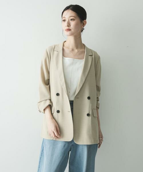 URBAN RESEARCH / アーバンリサーチ その他アウター | ダブルブレストメッシュジャケット | 詳細15