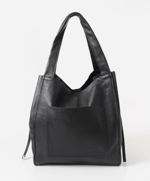 URBAN RESEARCH / アーバンリサーチ トートバッグ | ソフトレザービッグトートバッグ（ブラック）