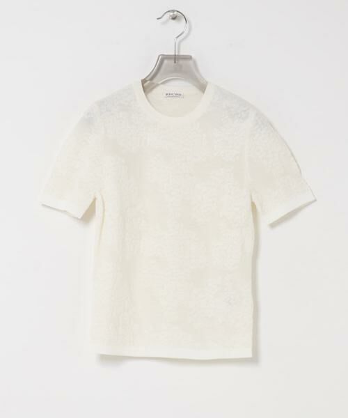 URBAN RESEARCH / アーバンリサーチ Tシャツ | RECTO　LACE JACQUARD KNIT TOP | 詳細1