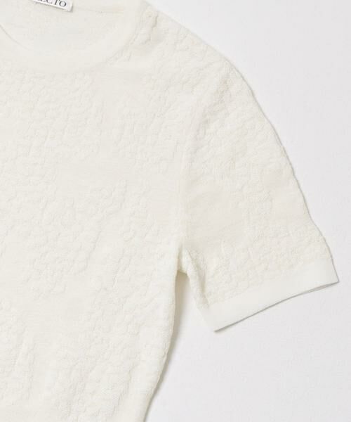 URBAN RESEARCH / アーバンリサーチ Tシャツ | RECTO　LACE JACQUARD KNIT TOP | 詳細2