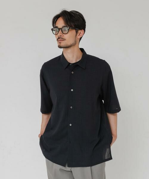 URBAN RESEARCH / アーバンリサーチ シャツ・ブラウス | 『別注』ATON×URBAN RESEARCH　WOOL GAUZE SHORT-SLEEVE SHIRTS | 詳細1