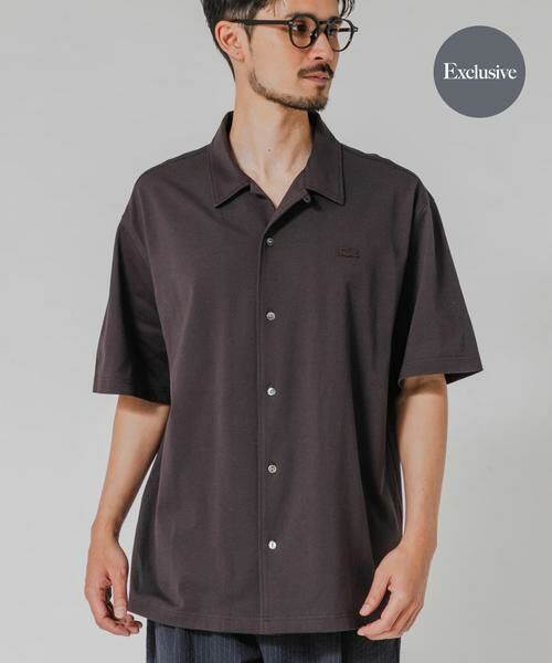 URBAN RESEARCH / アーバンリサーチ シャツ・ブラウス | 『別注』LACOSTE×URBAN RESEARCH　FUNCTIONAL PIQUE OP SHIRTS（ブラウン）