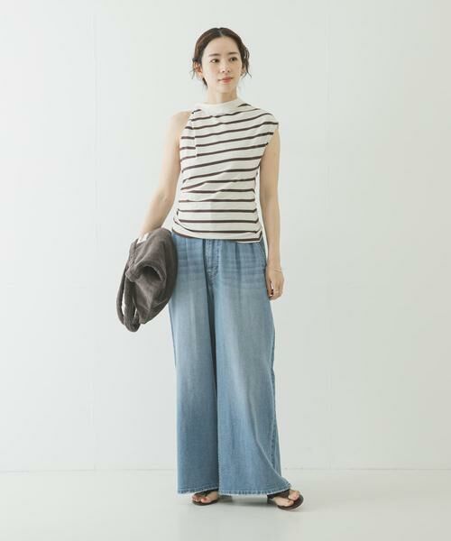 URBAN RESEARCH / アーバンリサーチ Tシャツ | ESTHE　STRIPE TWIST ASYMMETRIC T-SHIRTS | 詳細5