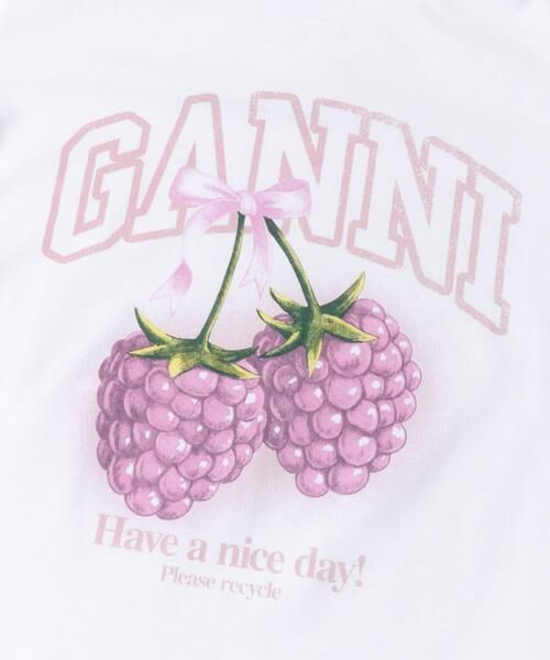 URBAN RESEARCH / アーバンリサーチ Tシャツ | GANNI　BABY FIT T-SHIRTS RASPBERRY | 詳細2