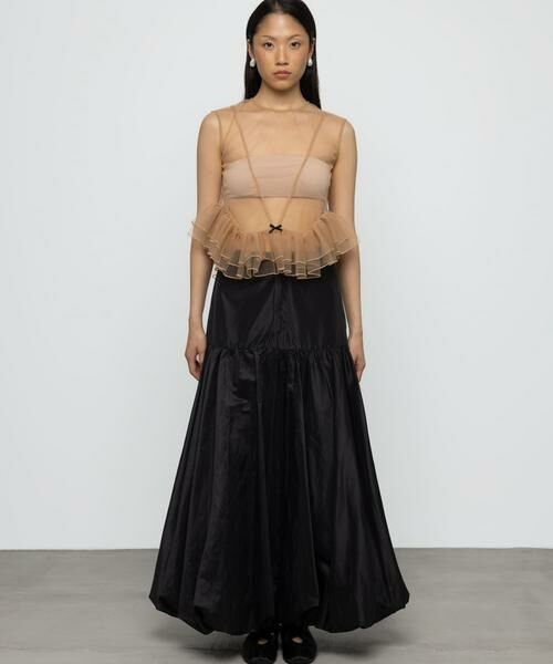 URBAN RESEARCH / アーバンリサーチ シャツ・ブラウス | ESTHE　TULLE PEPLUM RUFFLE TOP | 詳細10