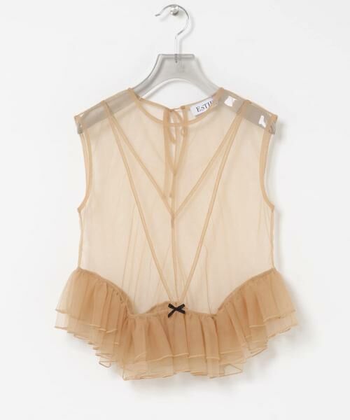 URBAN RESEARCH / アーバンリサーチ シャツ・ブラウス | ESTHE　TULLE PEPLUM RUFFLE TOP | 詳細11