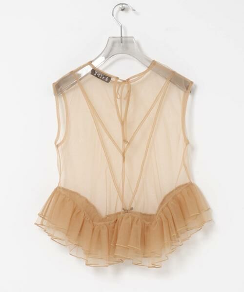 URBAN RESEARCH / アーバンリサーチ シャツ・ブラウス | ESTHE　TULLE PEPLUM RUFFLE TOP | 詳細13