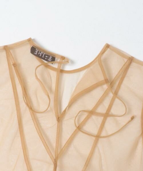 URBAN RESEARCH / アーバンリサーチ シャツ・ブラウス | ESTHE　TULLE PEPLUM RUFFLE TOP | 詳細14