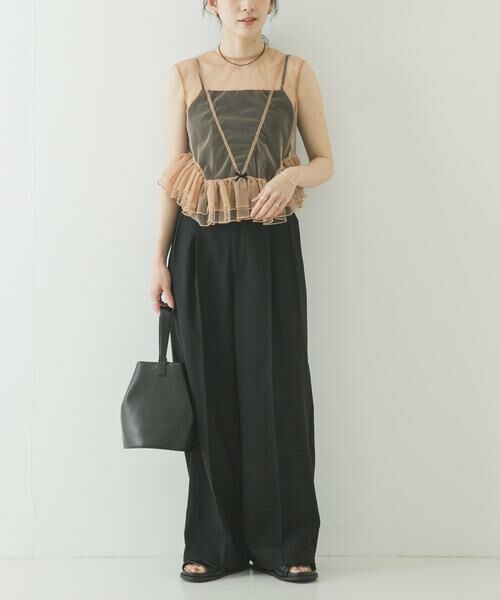 URBAN RESEARCH / アーバンリサーチ シャツ・ブラウス | ESTHE　TULLE PEPLUM RUFFLE TOP | 詳細5