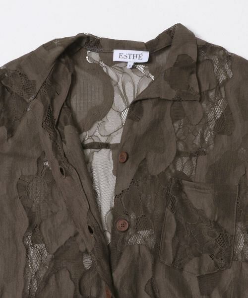 URBAN RESEARCH / アーバンリサーチ シャツ・ブラウス | ESTHE　OVERSIZED SHEER LACE SHIRTS | 詳細2