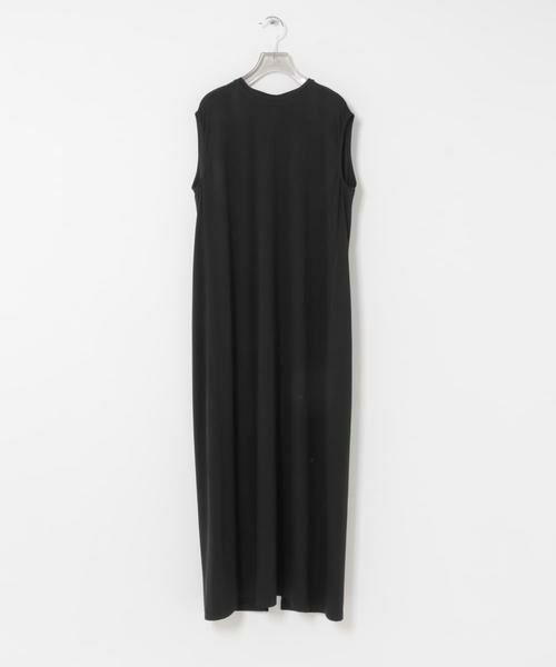 URBAN RESEARCH / アーバンリサーチ ワンピース | RECTO　OPEN BACK MAXI JERSEY DRESS（ブラック）