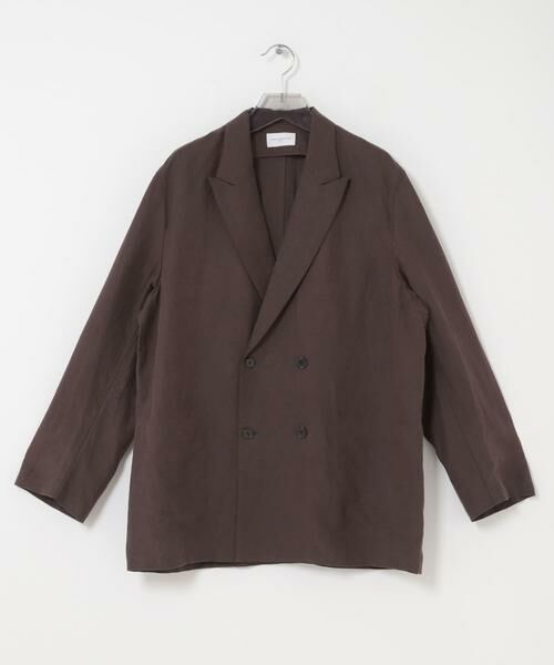 URBAN RESEARCH / アーバンリサーチ その他アウター | new basic　SILK LINEN DOUBLE SHIRTS JACKET（ブラウン）