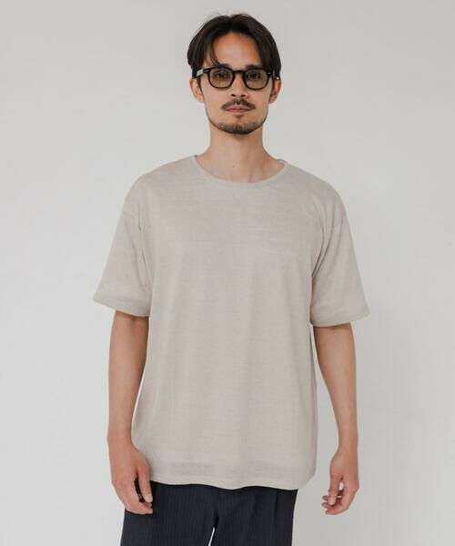 URBAN RESEARCH / アーバンリサーチ Tシャツ | LINEN NARROW TRIM T-SHIRTS | 詳細3