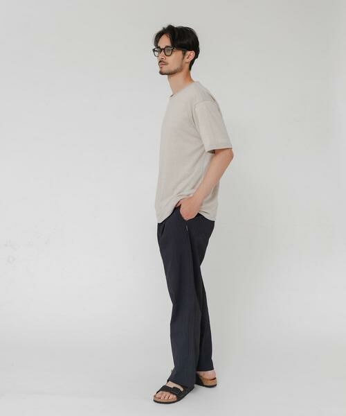 URBAN RESEARCH / アーバンリサーチ Tシャツ | LINEN NARROW TRIM T-SHIRTS | 詳細4