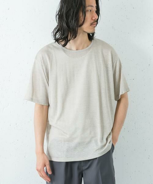 URBAN RESEARCH / アーバンリサーチ Tシャツ | LINEN NARROW TRIM T-SHIRTS | 詳細6