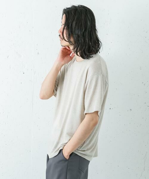URBAN RESEARCH / アーバンリサーチ Tシャツ | LINEN NARROW TRIM T-SHIRTS | 詳細7