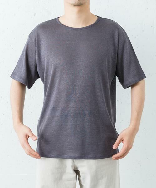 URBAN RESEARCH / アーバンリサーチ Tシャツ | LINEN NARROW TRIM T-SHIRTS | 詳細7