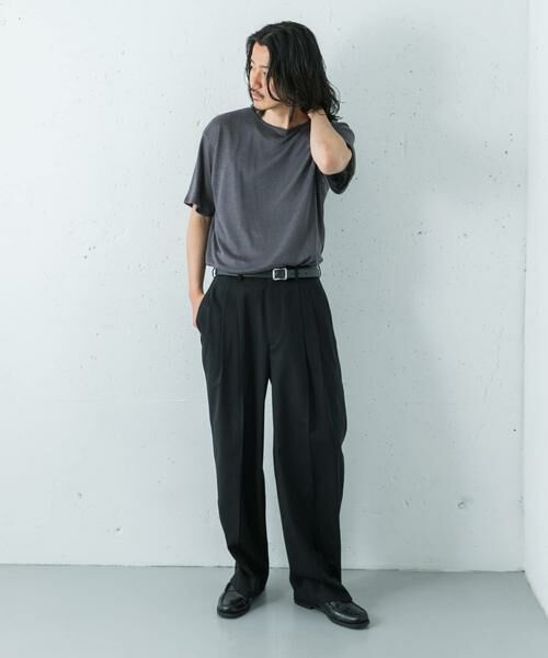 URBAN RESEARCH / アーバンリサーチ Tシャツ | LINEN NARROW TRIM T-SHIRTS | 詳細30