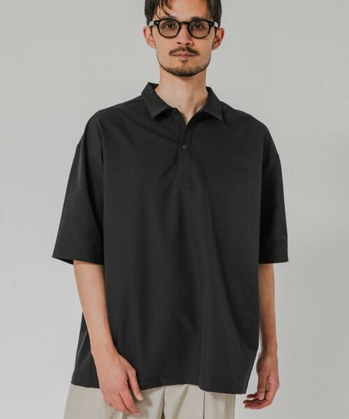 URBAN RESEARCH / アーバンリサーチ ポロシャツ | COOL DOTS ポロシャツ（ブラック）