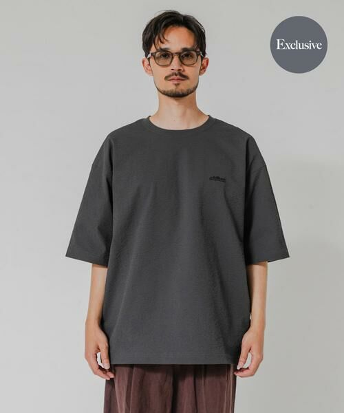 URBAN RESEARCH / アーバンリサーチ Tシャツ | 『別注』THOUSAND MILE×URBAN RESEARCH　　WASHER CODE T-SHIRTS（チャコールグレー）