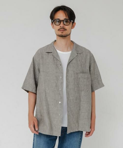 URBAN RESEARCH / アーバンリサーチ シャツ・ブラウス | LINEN CHAMBRAY O/C SHIRTS | 詳細1