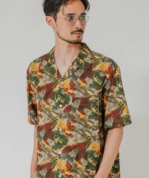 URBAN RESEARCH / アーバンリサーチ シャツ・ブラウス | LONGCHAMP OPEN COLLAR SHIRTS（ブラウン）