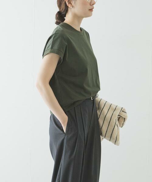 URBAN RESEARCH / アーバンリサーチ Tシャツ | 『UR TECH』スーピマコットンフレンチスリーブカットソー | 詳細3