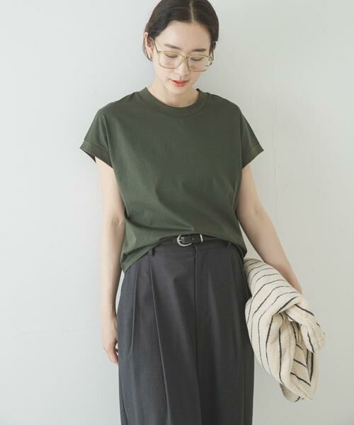 URBAN RESEARCH / アーバンリサーチ Tシャツ | 『UR TECH』スーピマコットンフレンチスリーブカットソー | 詳細4