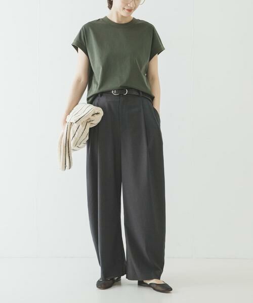 URBAN RESEARCH / アーバンリサーチ Tシャツ | 『UR TECH』スーピマコットンフレンチスリーブカットソー | 詳細5