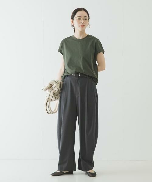 URBAN RESEARCH / アーバンリサーチ Tシャツ | 『UR TECH』スーピマコットンフレンチスリーブカットソー | 詳細6