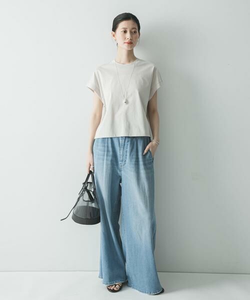 URBAN RESEARCH / アーバンリサーチ Tシャツ | 『UR TECH』スーピマコットンフレンチスリーブカットソー | 詳細24