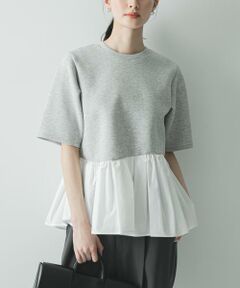 URBAN RESEARCH / アーバンリサーチ Tシャツ | ドッキングペプラムカットソー