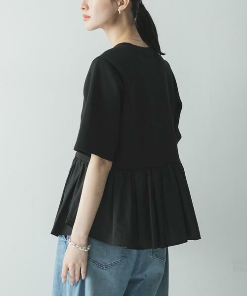 URBAN RESEARCH / アーバンリサーチ Tシャツ | ドッキングペプラムカットソー | 詳細3