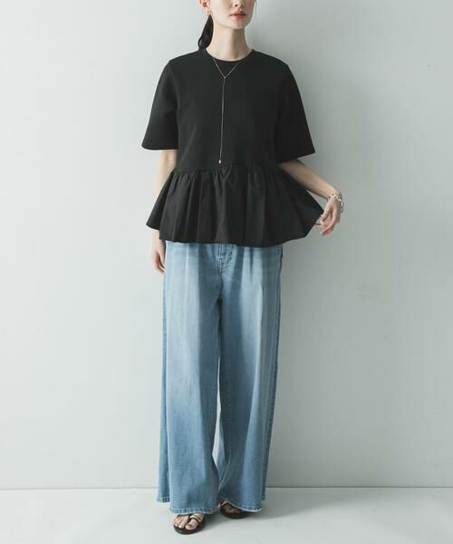 URBAN RESEARCH / アーバンリサーチ Tシャツ | ドッキングペプラムカットソー | 詳細5