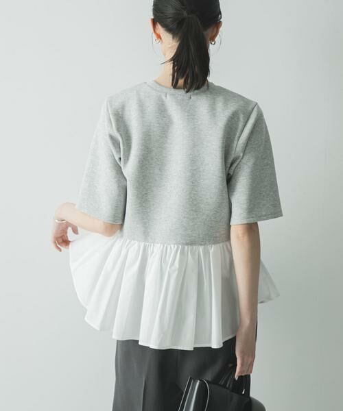 URBAN RESEARCH / アーバンリサーチ Tシャツ | ドッキングペプラムカットソー | 詳細12
