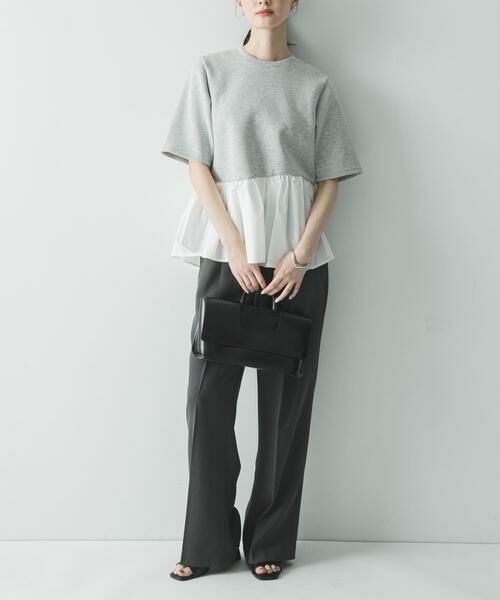 URBAN RESEARCH / アーバンリサーチ Tシャツ | ドッキングペプラムカットソー | 詳細13