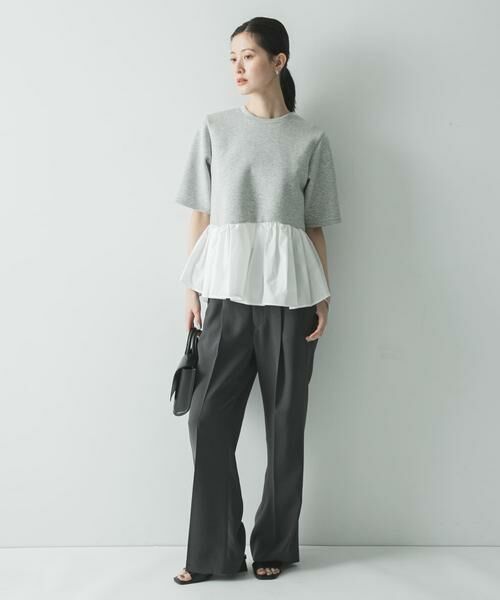 URBAN RESEARCH / アーバンリサーチ Tシャツ | ドッキングペプラムカットソー | 詳細14