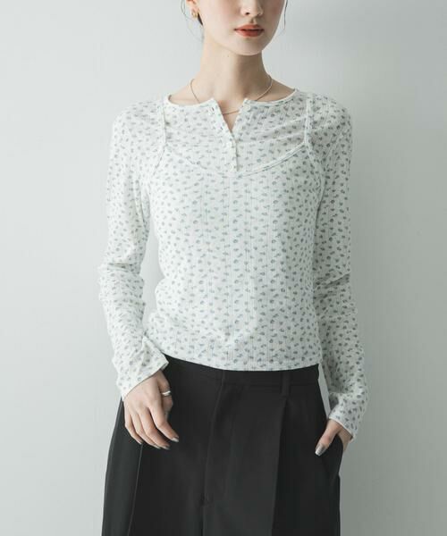 URBAN RESEARCH / アーバンリサーチ カーディガン・ボレロ | 『WEB限定』キャミセットフラワーアイレットレースカーディガン | 詳細2